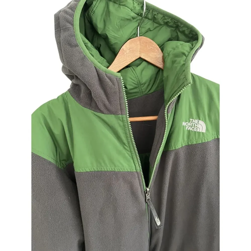 The North Face Mens Puffer Jacket L Reversible Quilted Hood Outoors Workwear